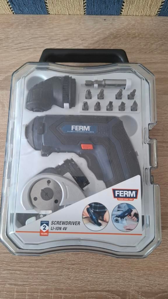 Ferm accu-schroevendraaier, Ophalen, Gebruikt