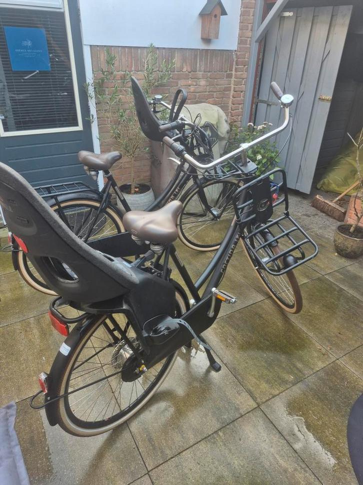 Set 2 Cortina U4 damesfietsen 7 versnellingen & kinderzitjes, Fietsen en Brommers, Fietsen | Dames | Omafietsen, Gebruikt, 56 cm of meer