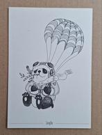Panda in pilotenpak aan parachute -SpringStof, Ophalen of Verzenden, 1980 tot heden, Ongelopen, Overige thema's