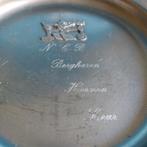 Bord schaal tin tinnen NCB Bergharen Hernen Leur ø 23 cm, Ophalen of Verzenden