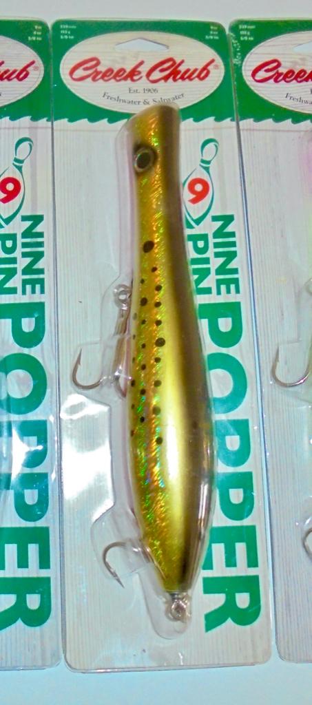 Big Game CreekChub Nine Pin Popper 23cm 155g Made in USA., Ophalen of Verzenden, Nieuw, Molen