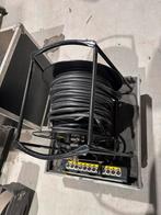 Socapex grote haspel 50m met 12x XLR slof in flightcase, Ophalen, Gebruikt, Microfoon