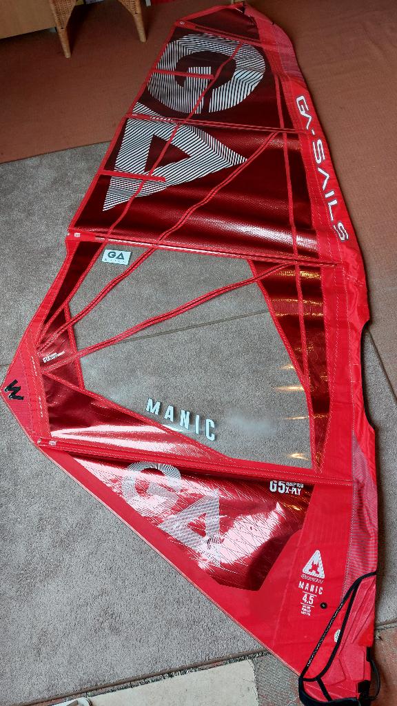Gaastra Manic 4.5 in Zeer Goede Staat - GA Sails, Met draagtas, Ophalen of Verzenden, Zo goed als nieuw, Minder dan 5 m²