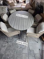 GARDEN IMPRESSIONS TUINSET OVALE EETTAFEL MET 6 STOELEN, Ophalen, Nieuw