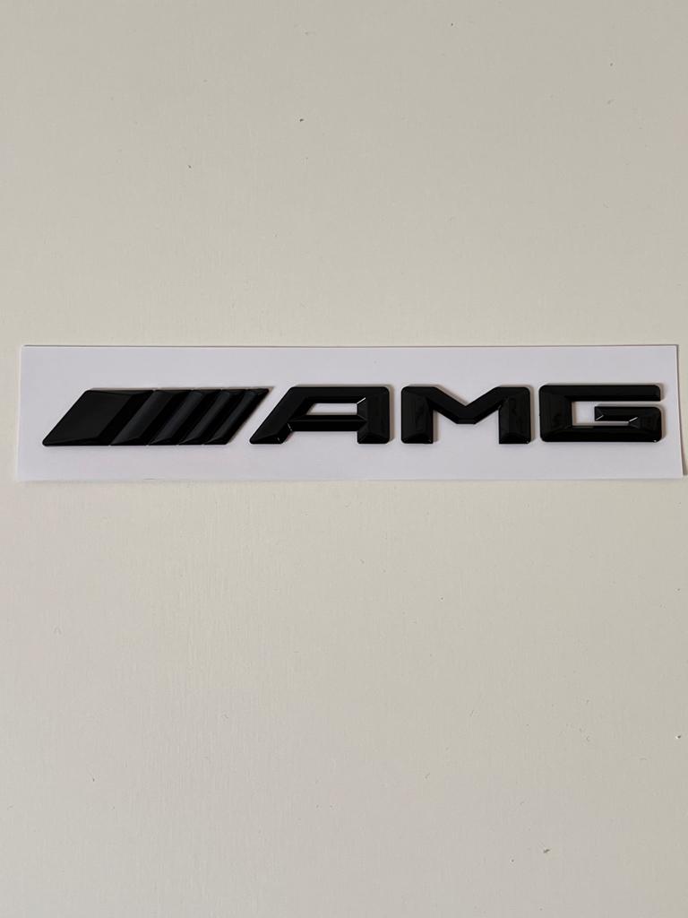 Mercedes AMG embleem / logo achterkant Glossy Black, Auto diversen, Tuning en Styling, Ophalen of Verzenden