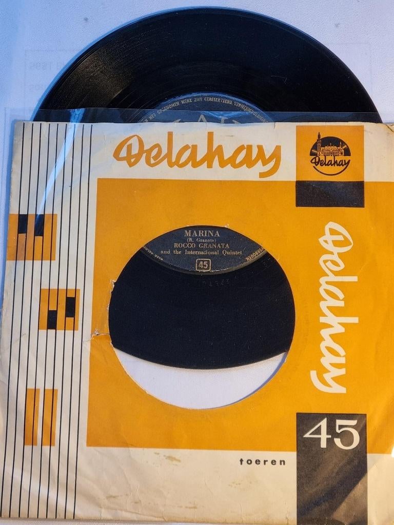 single Rocco Granata MANUELA - MARINA eerste uitgave 1959, Gebruikt, Voor 1960, 7 inch, Single