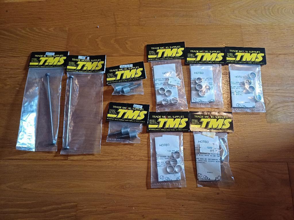 Vintage TMS onderdelen zakjes N.O.S NIEUW, Hobby en Vrije tijd, Modelbouw | Radiografisch | Auto's, Nieuw, Onderdeel, Overige schalen