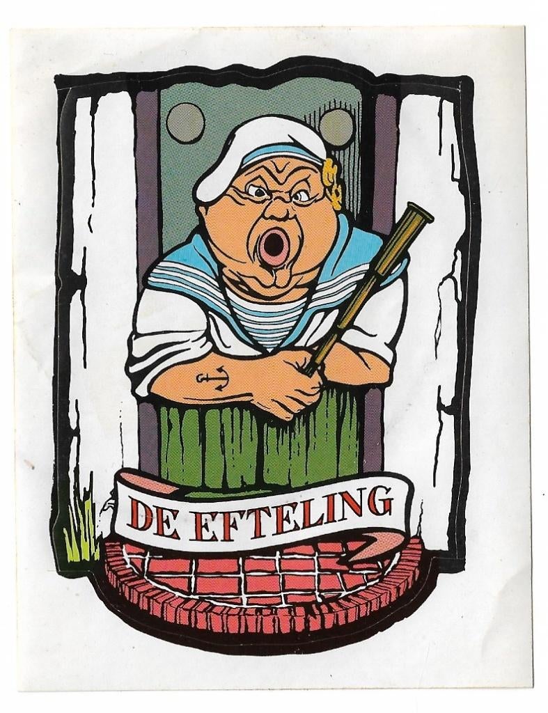 efteling - sticker Matroos Gijs, Verzamelen, Efteling, Ophalen of Verzenden, Zo goed als nieuw, Overige typen