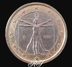Leonardo Da Vinci Man van Vitruvius 1 Euromunt Italië 2007 G, Ophalen of Verzenden, Italië, Overige waardes, Losse munt
