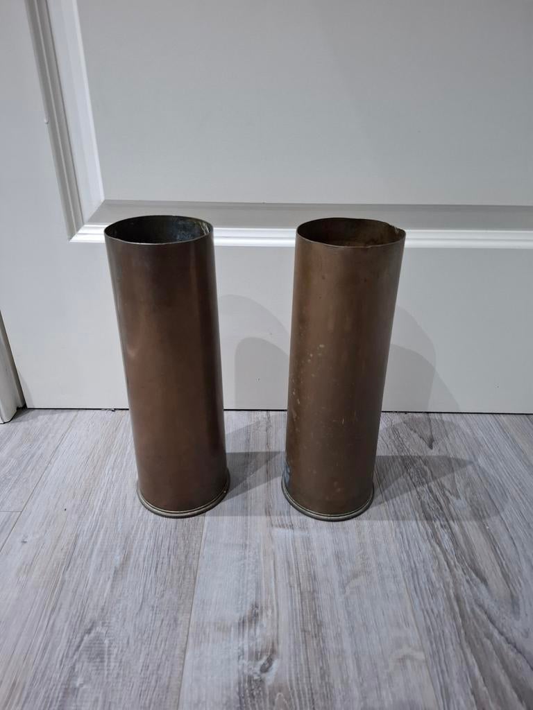 2x 25 ponder hulzen uit 1944, Ophalen of Verzenden, Landmacht, Engeland, Hulzen of Bodemvondsten