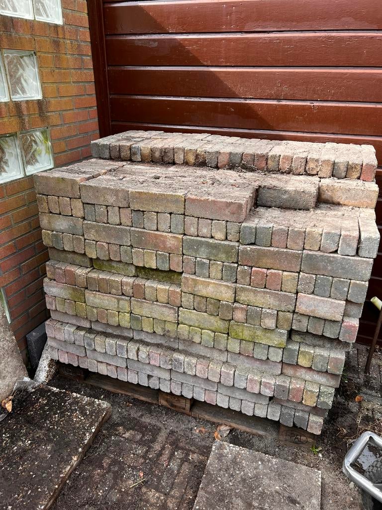 Klinkers waalformaat, waaltjes, Gebruikt, Klinkers, Ophalen of Verzenden, 10 m² of meer