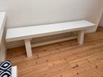 Wit houten bankje 1.80 lang, Ophalen, Gebruikt, Wit, Eén