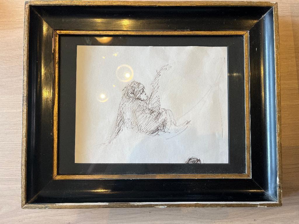 oude foto of schilderijlijst, Minder dan 50 cm, Gebruikt, Ophalen of Verzenden, Minder dan 50 cm