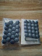 Wielbout wielmoer doppen Antraciet grijs maat 17 mm en 19 mm, Ophalen of Verzenden