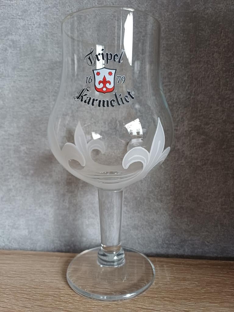 Tripel Karmeliet Bierglas - Zo goed als nieuw, Verzamelen, Biermerken, Ophalen of Verzenden, Zo goed als nieuw, Glas of Glazen