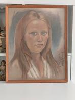 Schilderij van een mooi gezicht, Antiek en Kunst, Ophalen of Verzenden