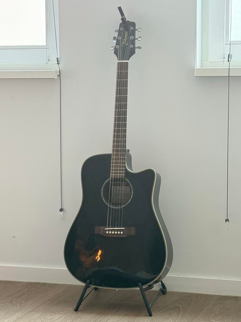 Takamine EG531SSC akoestische gitaar | Zwart | Goede staat, Ophalen, Gebruikt, Western- of Steelstringgitaar, Met (piezo-)element