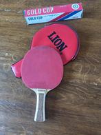 Tafeltennisbatje Lion inclusief ballen, Ophalen of Verzenden, Gebruikt