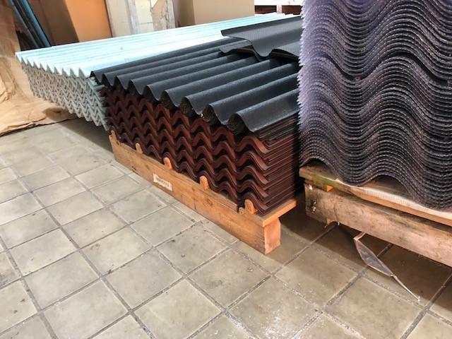 Onduline golfplaat, golfplaten, 15,- per stuk, Doe-het-zelf en Verbouw, Platen en Panelen, Ophalen, Nieuw, Overige materialen