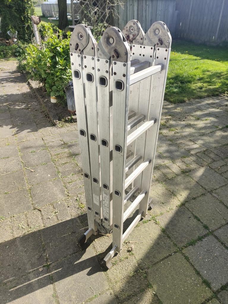 Multifunctionele Opvouwbare Ladder - Gebruikt, Doe-het-zelf en Verbouw, Ladders en Trappen, Gebruikt, Ophalen of Verzenden, Ladder