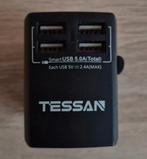 Traveladapter reisstekker wereldstekker usb-oplader, Ophalen of Verzenden, Gebruikt