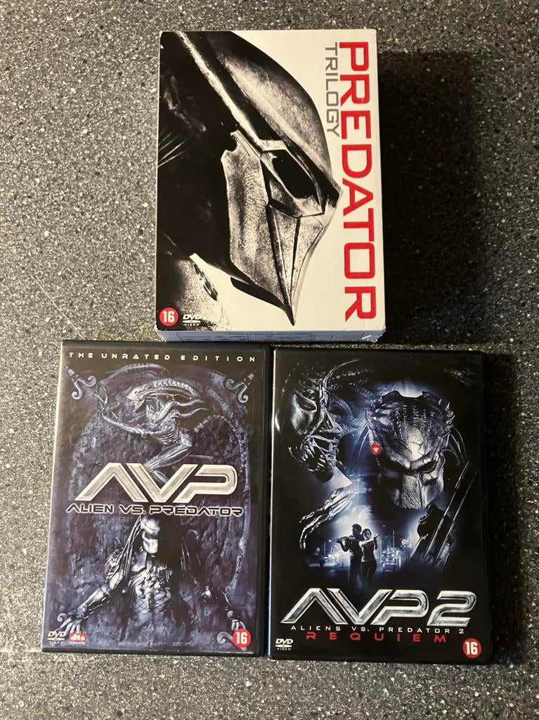 Predator Trilogy + Alien vs Predator 1+2, Cd's en Dvd's, Dvd's | Science Fiction en Fantasy, Zo goed als nieuw, Science Fiction