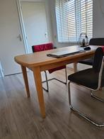 Blank eiken tafel  van K Mintjens 4 pers., Ophalen, 100 tot 150 cm, Eikenhout, 50 tot 100 cm