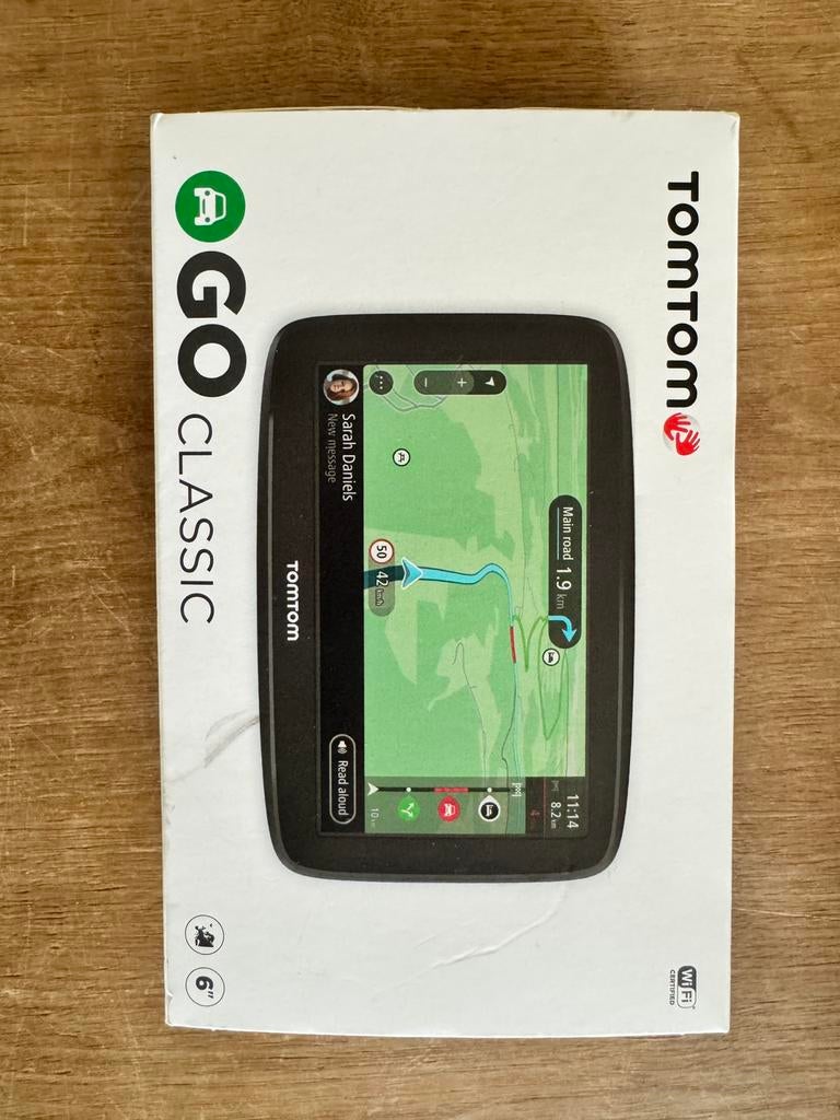 TomTom GO Classic 6” met lifetime over-the-air updates, Auto diversen, Autonavigatie, Ophalen of Verzenden, Nieuw