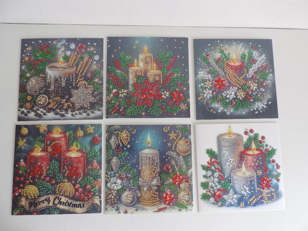 Kerstkaarten diamond painting, Diversen, Ophalen of Verzenden, Nieuw