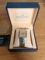 Edox Les Bémonts Swiss Made horloge – doos & papieren, Staal, Staal, Polshorloge, Zo goed als nieuw