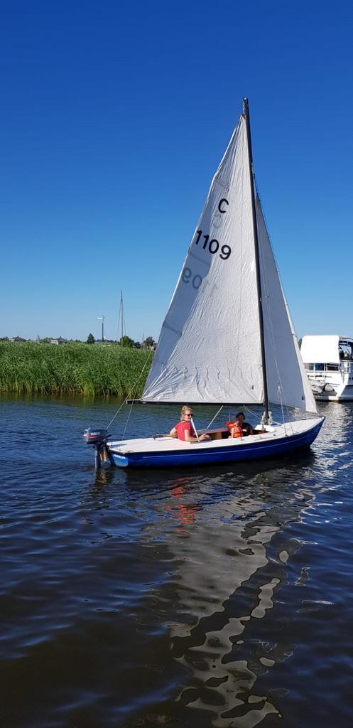 Centaur met trailer, Watersport en Boten, Open zeilboten, Gebruikt, Centaur, 6 meter of meer, Polyester, Geen motor, Benzine, Ophalen
