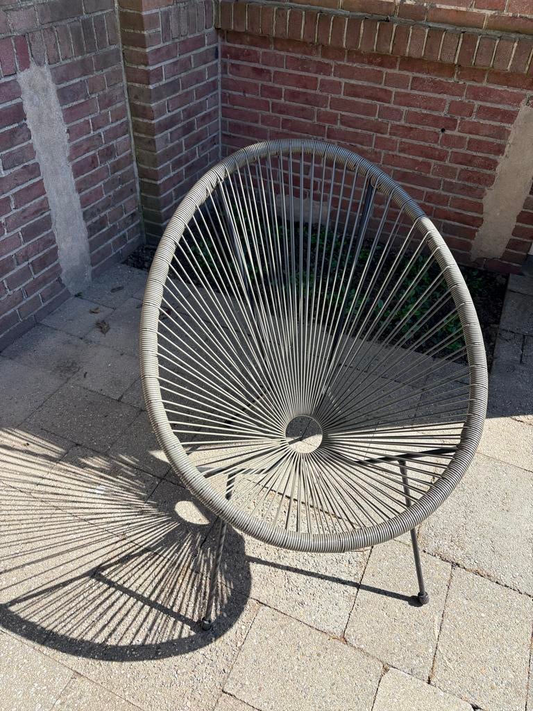 grijze/groene Acapulco stoel voor binnen/buiten, Ophalen, Kunststof, Gebruikt, Eén