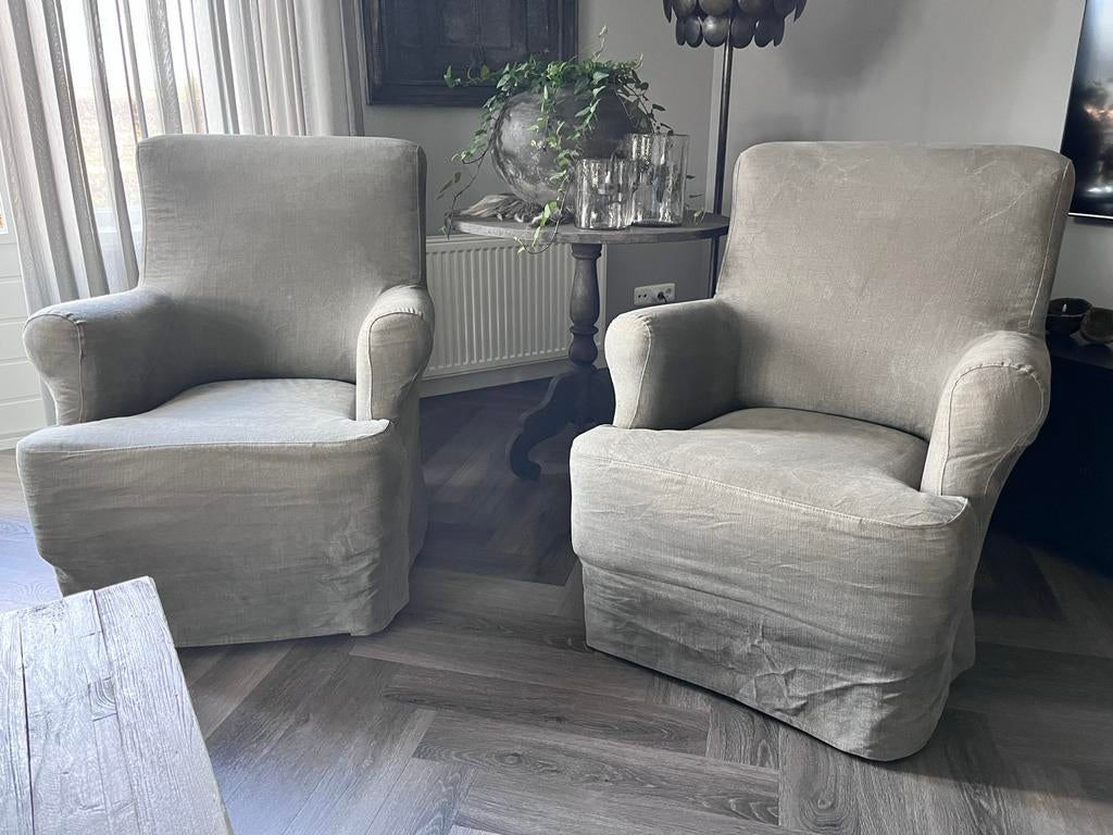 HOFFZ Levi Fauteuils - Set van 2, Ophalen, Gebruikt, Stof, 75 tot 100 cm