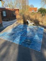 Prachtig groot design vloerkleed, een echte eyecatcher, Ophalen, Gebruikt, Blauw, 200 cm of meer