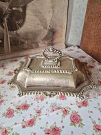 Antiek verzilverde dekschaal, Ophalen of Verzenden