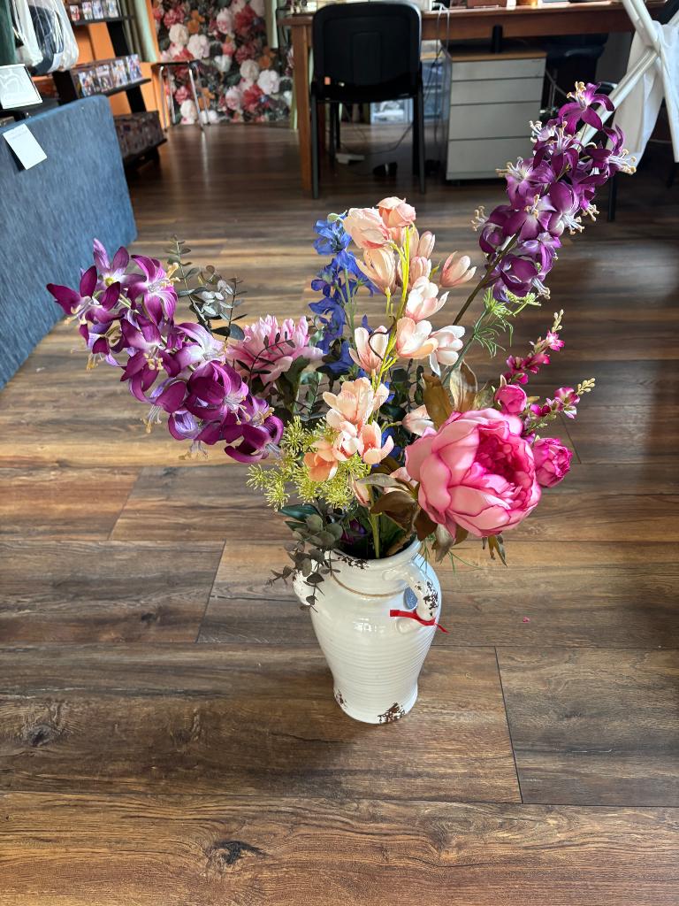 Kunstbloemen, Binnen, Roze, 30 cm, Zijde