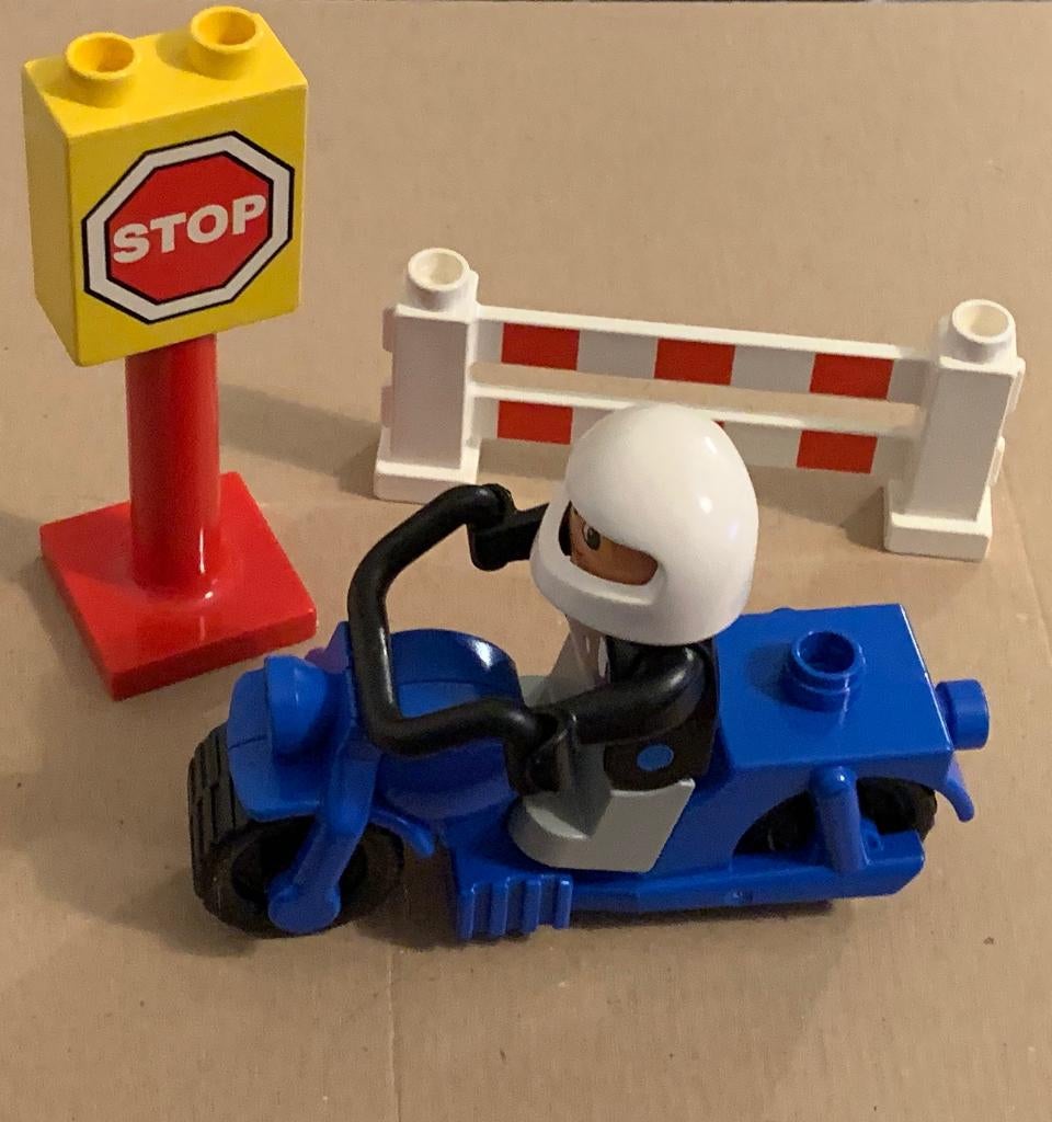 Duplo Lego motor politie, Ophalen of Verzenden, Gebruikt, Duplo