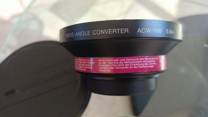 Konica Minolta Groothoeklens 0.8x ACW-100, Audio, Tv en Foto, Fotografie | Lenzen en Objectieven, Gebruikt, Groothoeklens, Ophalen of Verzenden