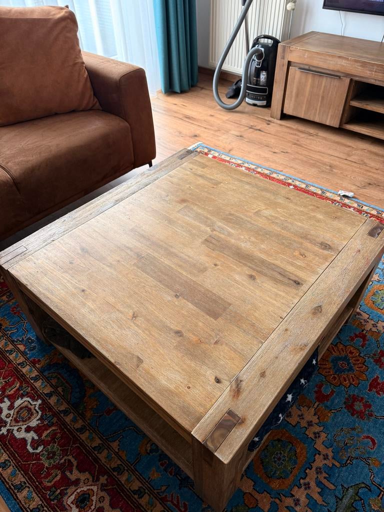 Salontafel van Pronto, 90x90 cm, Huis en Inrichting, Tafels | Salontafels, Ophalen, Gebruikt, Vierkant, 50 tot 100 cm