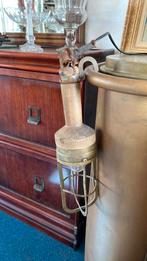 Antieke looplamp bootlamp authentiek en werkend., Antiek en Kunst, Ophalen of Verzenden