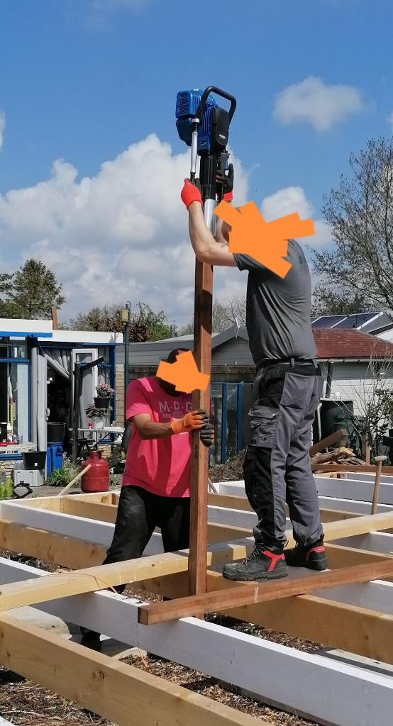 Palen rammer, Ophalen, Zo goed als nieuw, 250 cm of meer, Palen