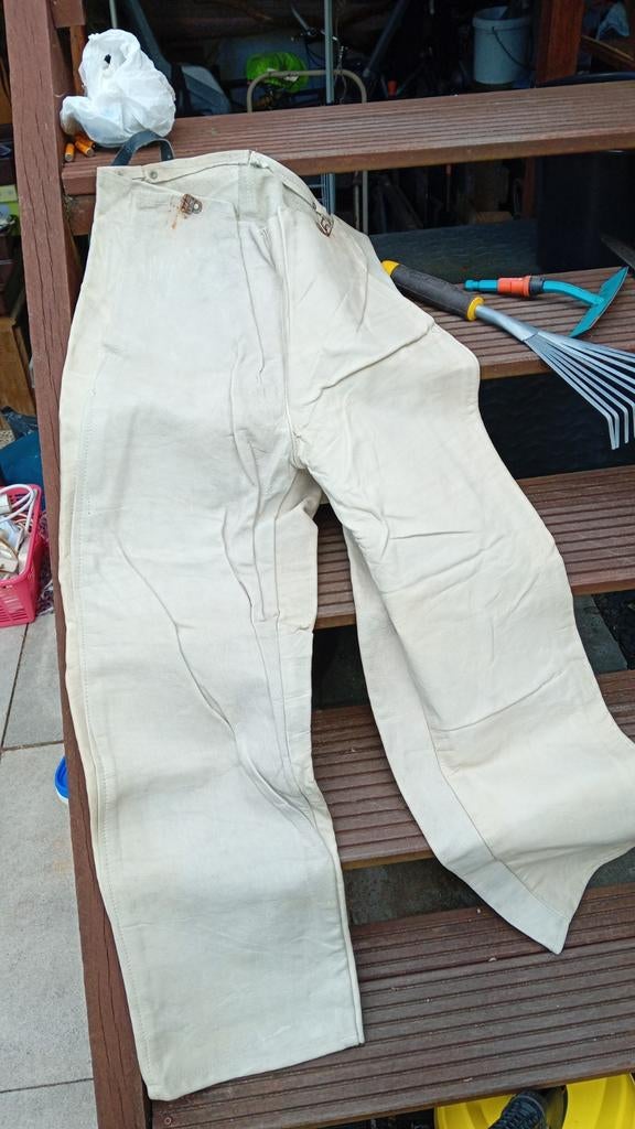 Echt dik lederen lasbroek, Ophalen of Verzenden, Gebruikt