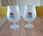 Ice-tea glazen met opdruk "Lipton ICE TEA". 400 ml. 2 voor:, Verzamelen, Ophalen of Verzenden, Frisdrankglas