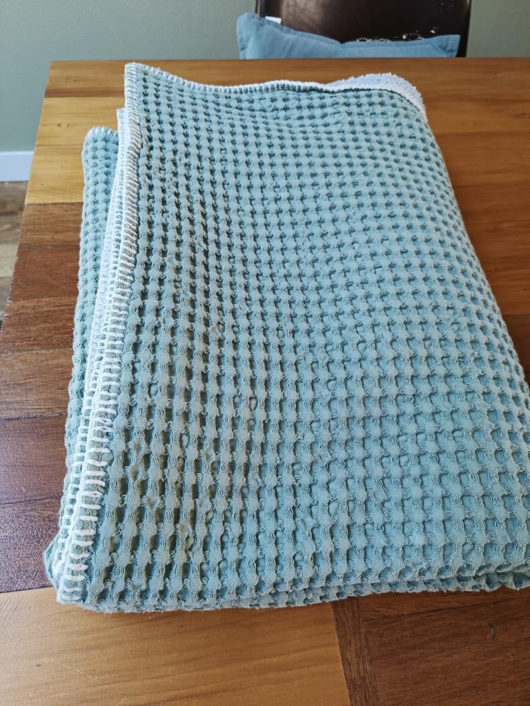 Koeka lekker zachte deken, grijsgroen, Ophalen of Verzenden, Minder dan 70 cm, Deken