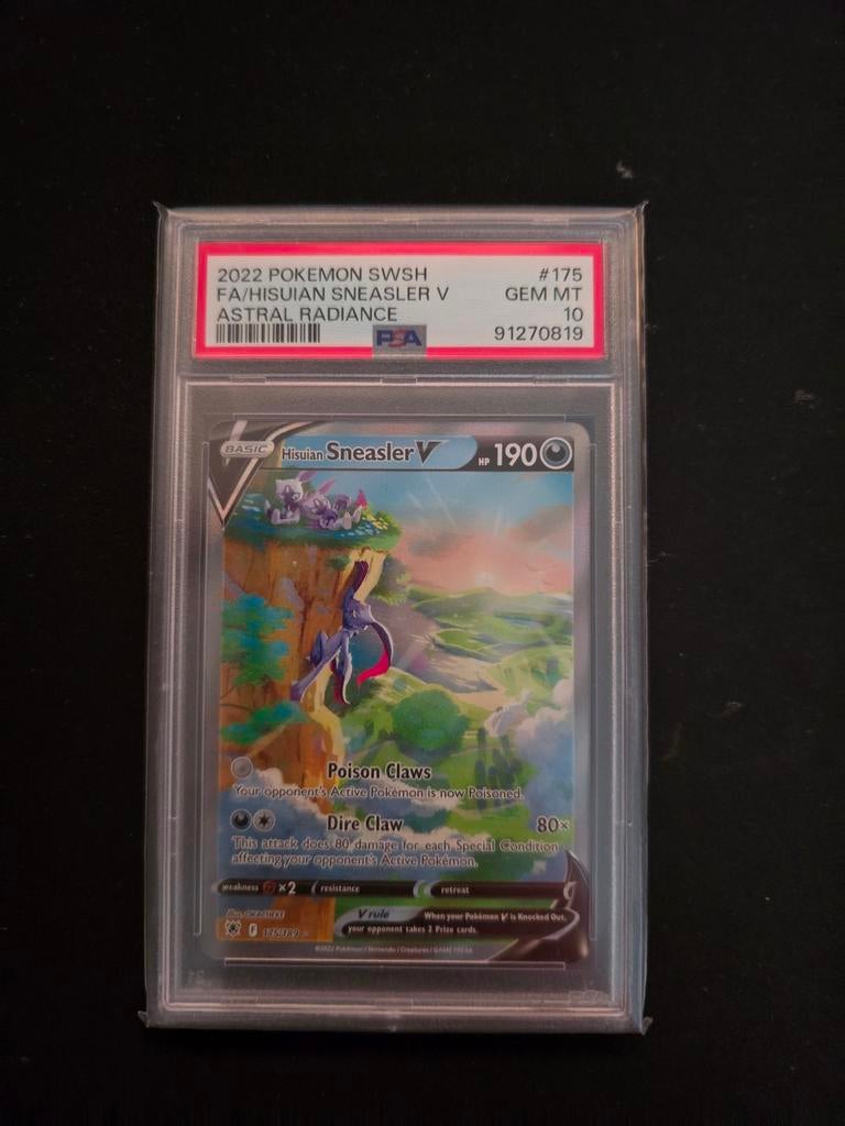 Hisuian Sneasler V PSA 10 - Astral Radiance, Verzamelen, Ophalen of Verzenden