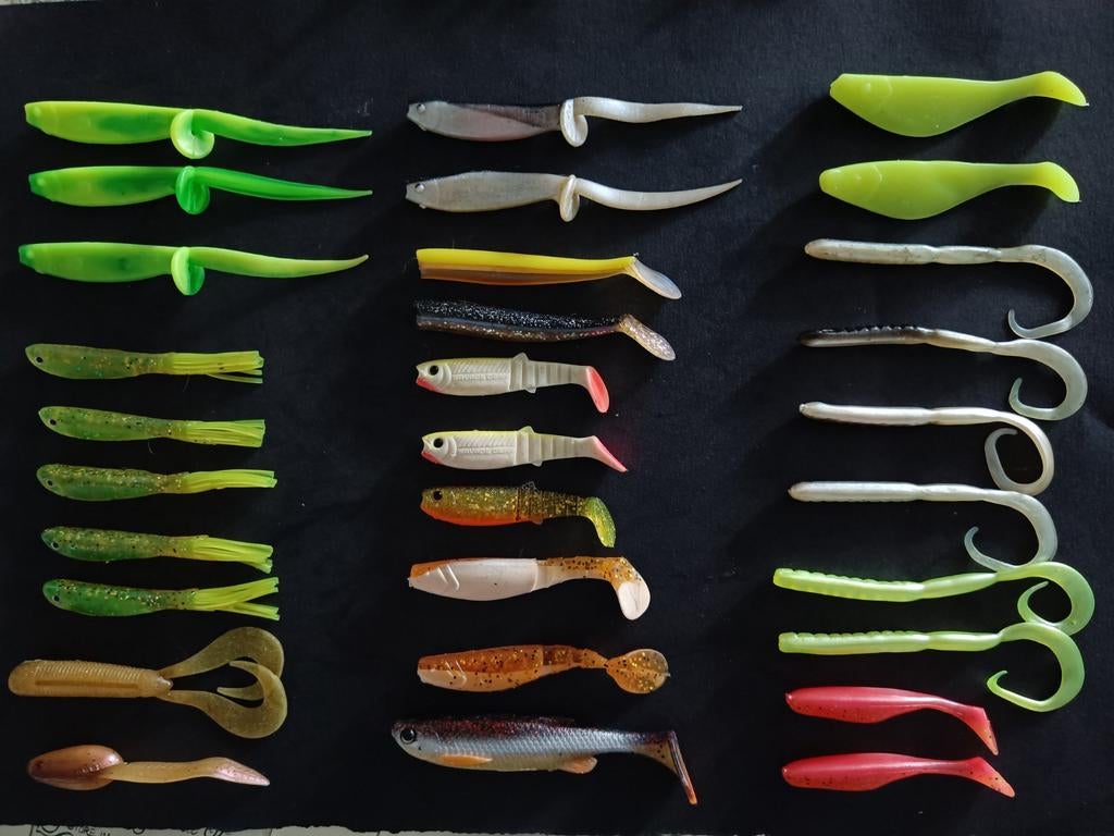 NIEUW kunstaas 30 diverse shad oa Fox , Mann's , Savage Gear, Ophalen of Verzenden, Nieuw, Complete set