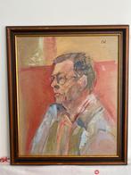 Jan Wiegers - Portret, olieverf op board, gesigneerd, Ophalen of Verzenden