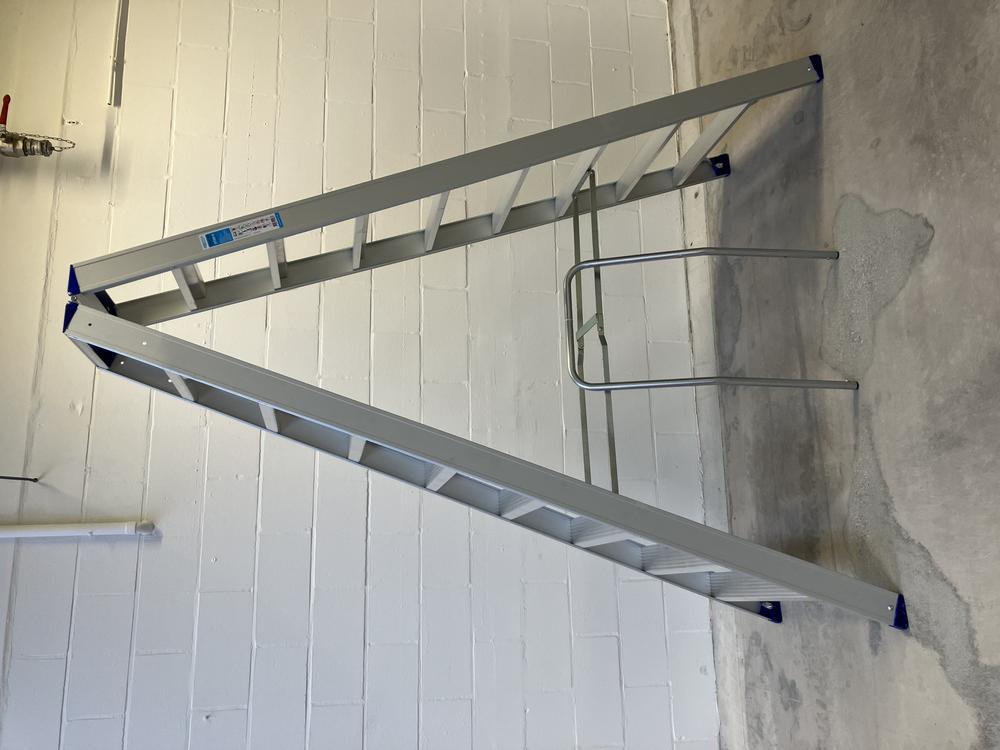 Eurostairs STXD-9 dubbel oploopbare trap – 29 treden –, Zakelijke goederen, Machines en Bouw | Overig