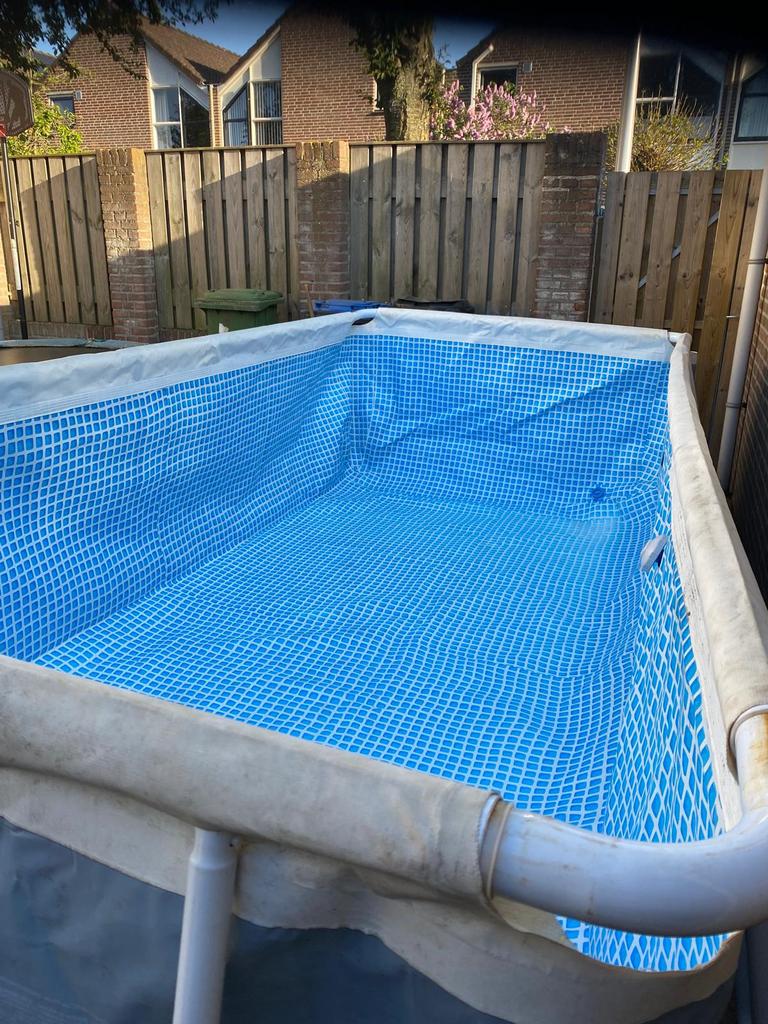 Zwembad met pomp, Tuin en Terras, Zwembaden, Gebruikt, Ophalen of Verzenden, Opzetzwembad, 200 tot 400 cm