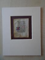 miniatuur Getijdenboek manuscript perkament 6, Italie 1400, Antiek en Kunst, Antiek | Boeken en Bijbels, Verzenden